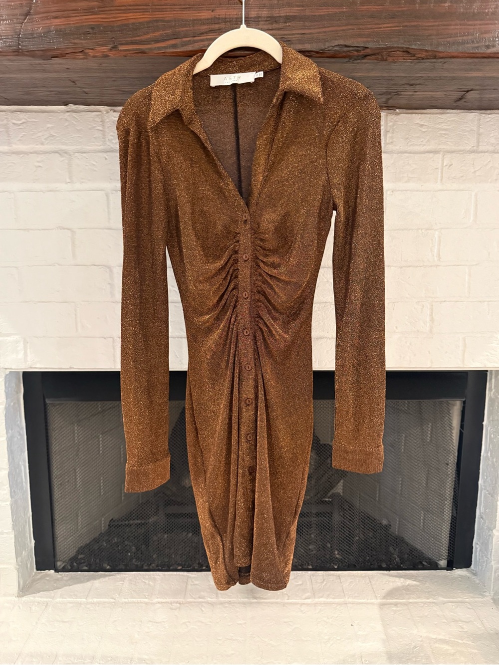 Astr Ambel Long Sleeve Dress